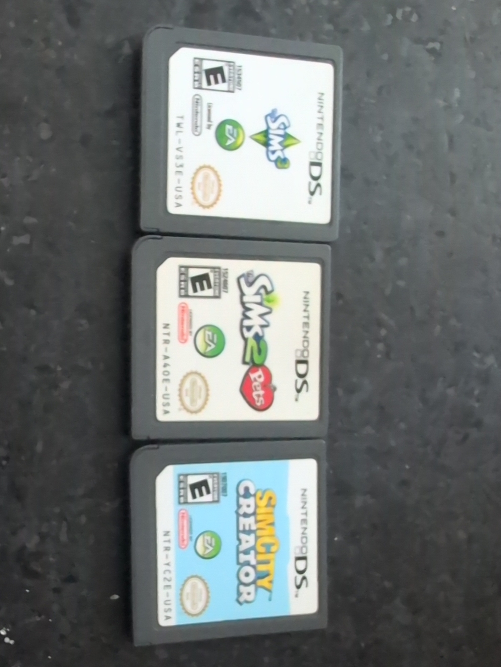 Nintendo DS Game Card Bundle - White, Blue, Light Green